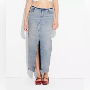 Wild Fable Maxi Denim‎ Skirt
